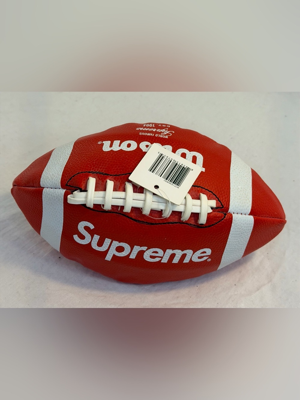 Supreme Wilson Red Mini Football With Tag Rare Collectible